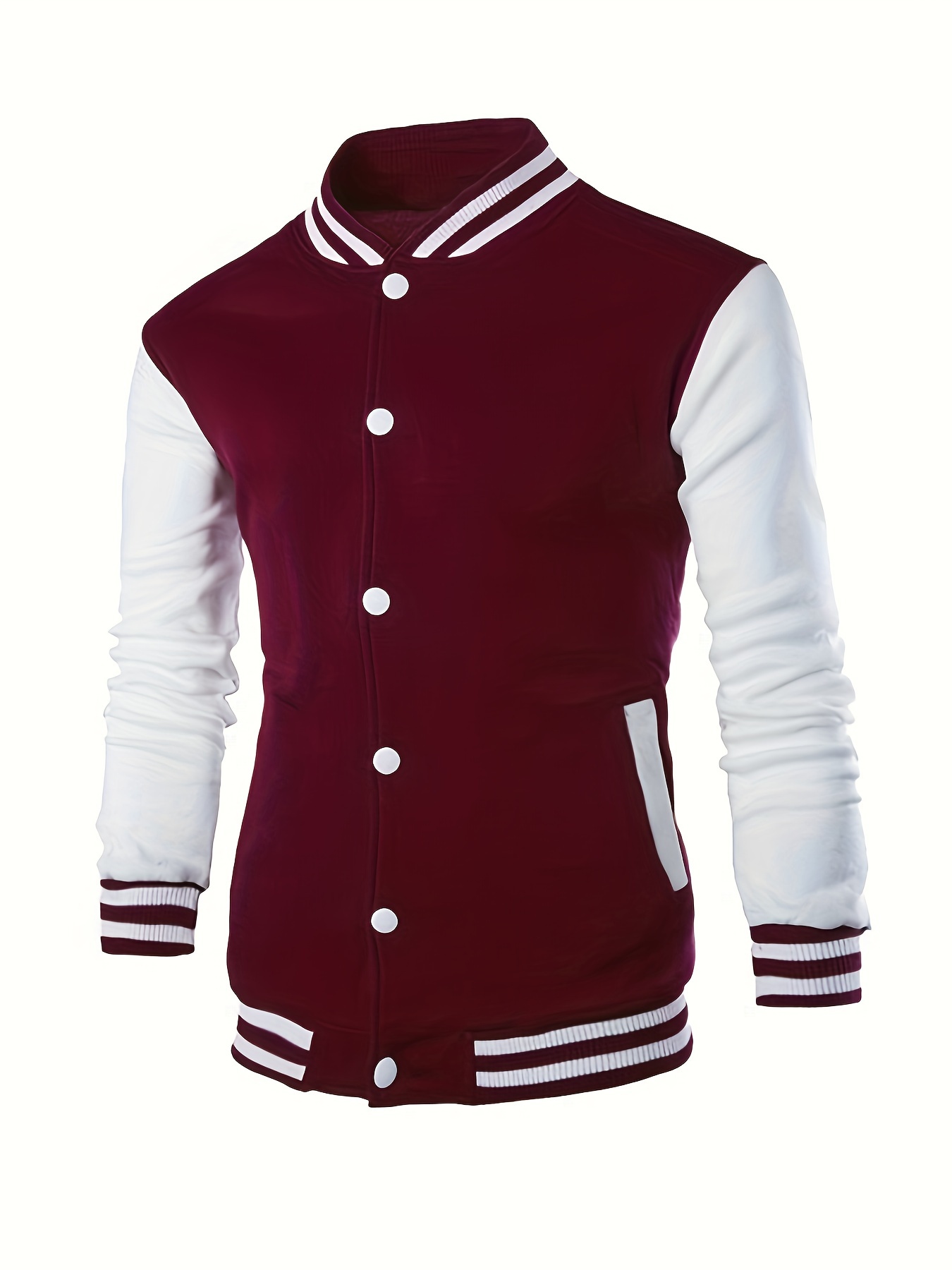 color block varsity jacket mens casual baseball jacket coat regular fit college hipster windbreaker for spring autumn details 14