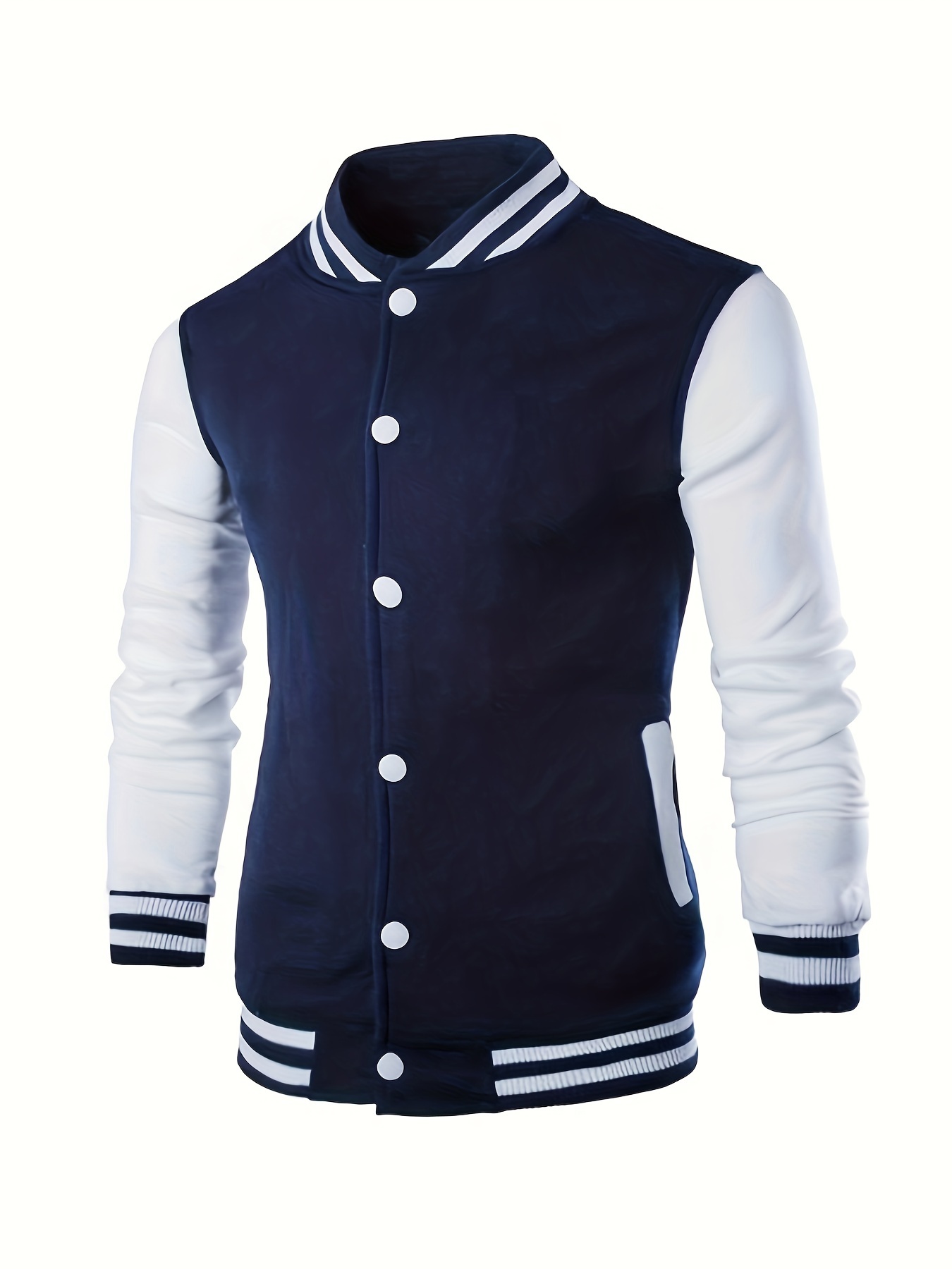 color block varsity jacket mens casual baseball jacket coat regular fit college hipster windbreaker for spring autumn details 28