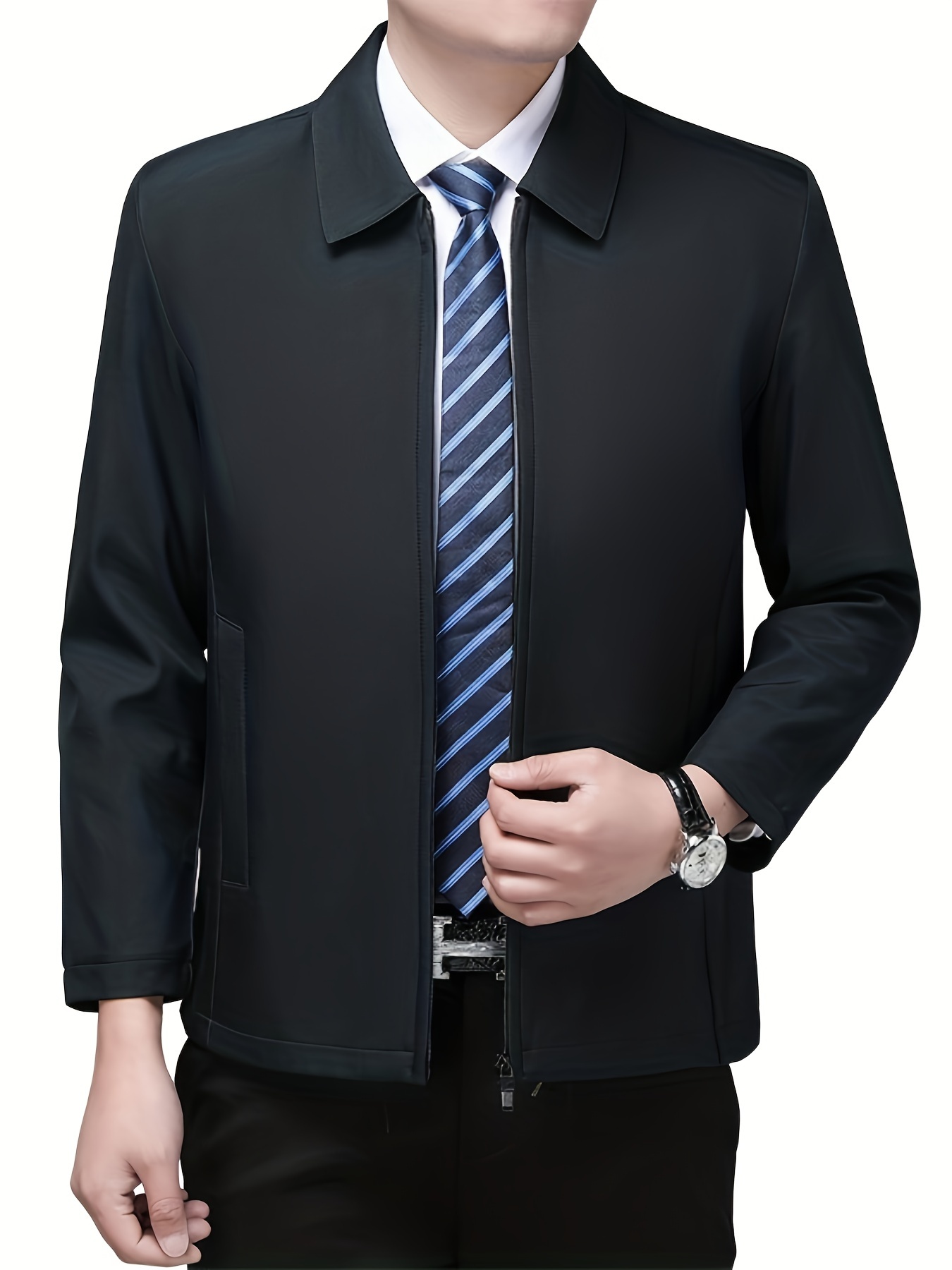 mens semi formal jacket for business leisure activities details 0