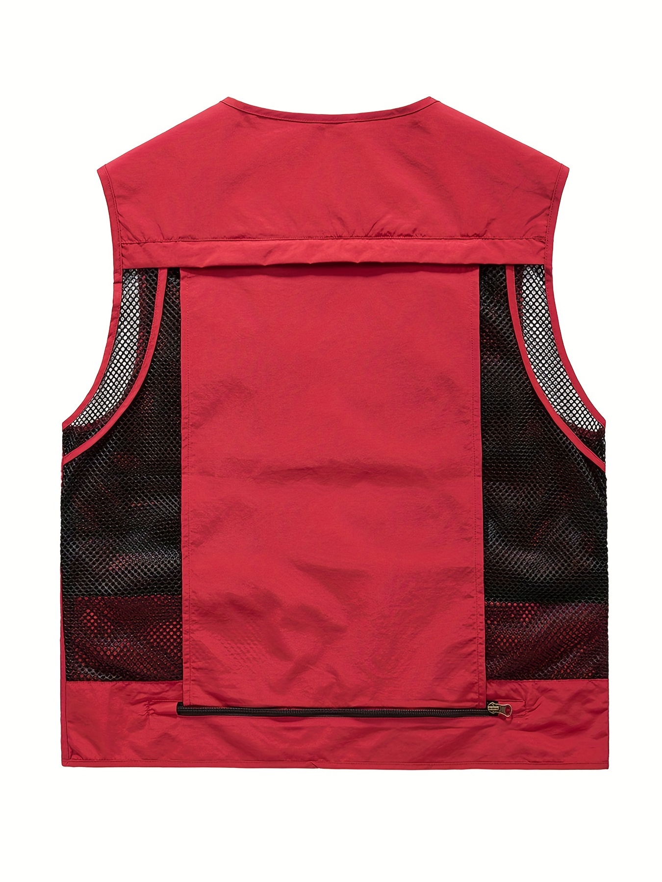 mens summer casual travels vests with multi pockets comfy breathable tops for fishing climbing details 1