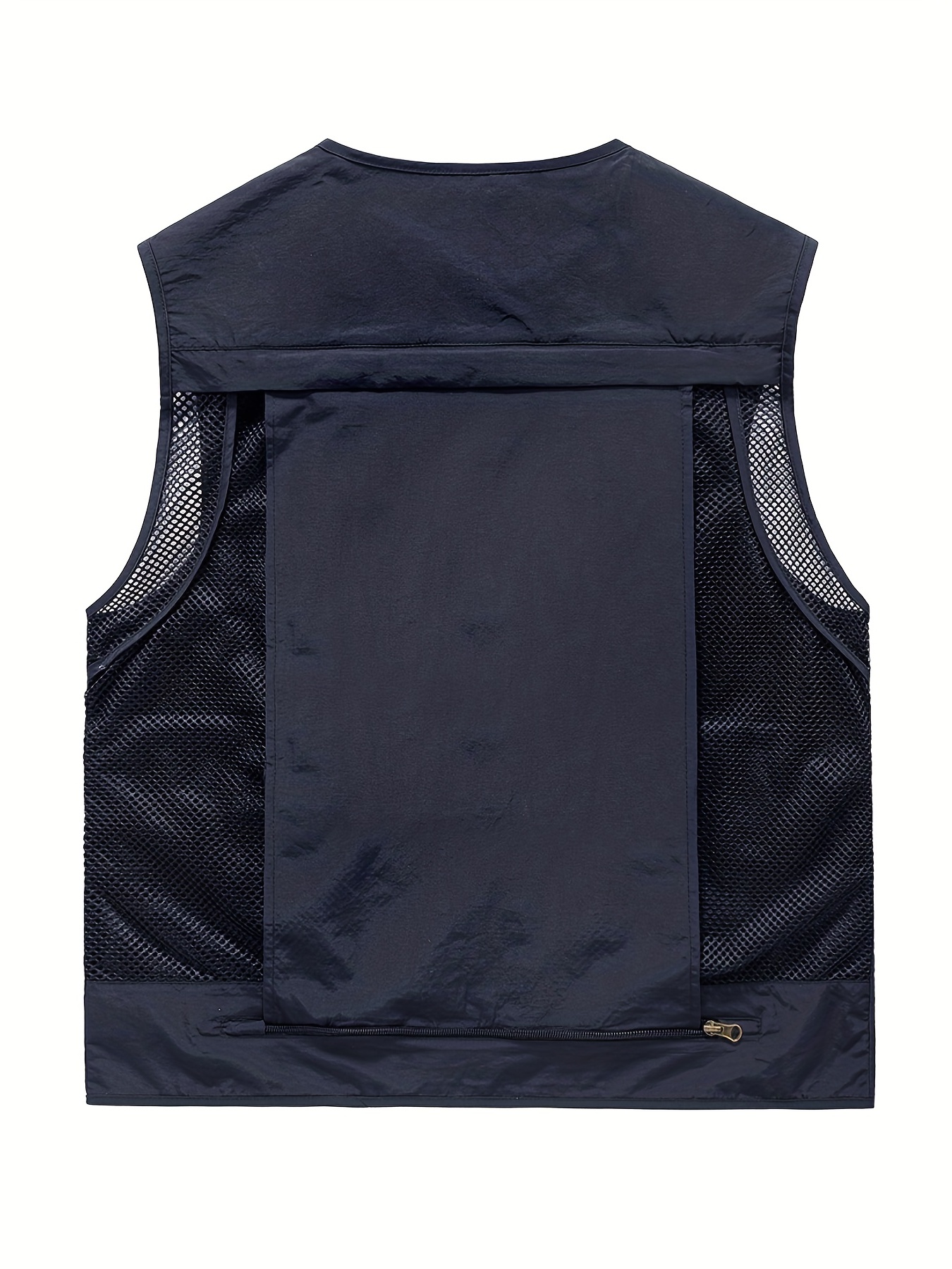 mens summer casual travels vests with multi pockets comfy breathable tops for fishing climbing details 6