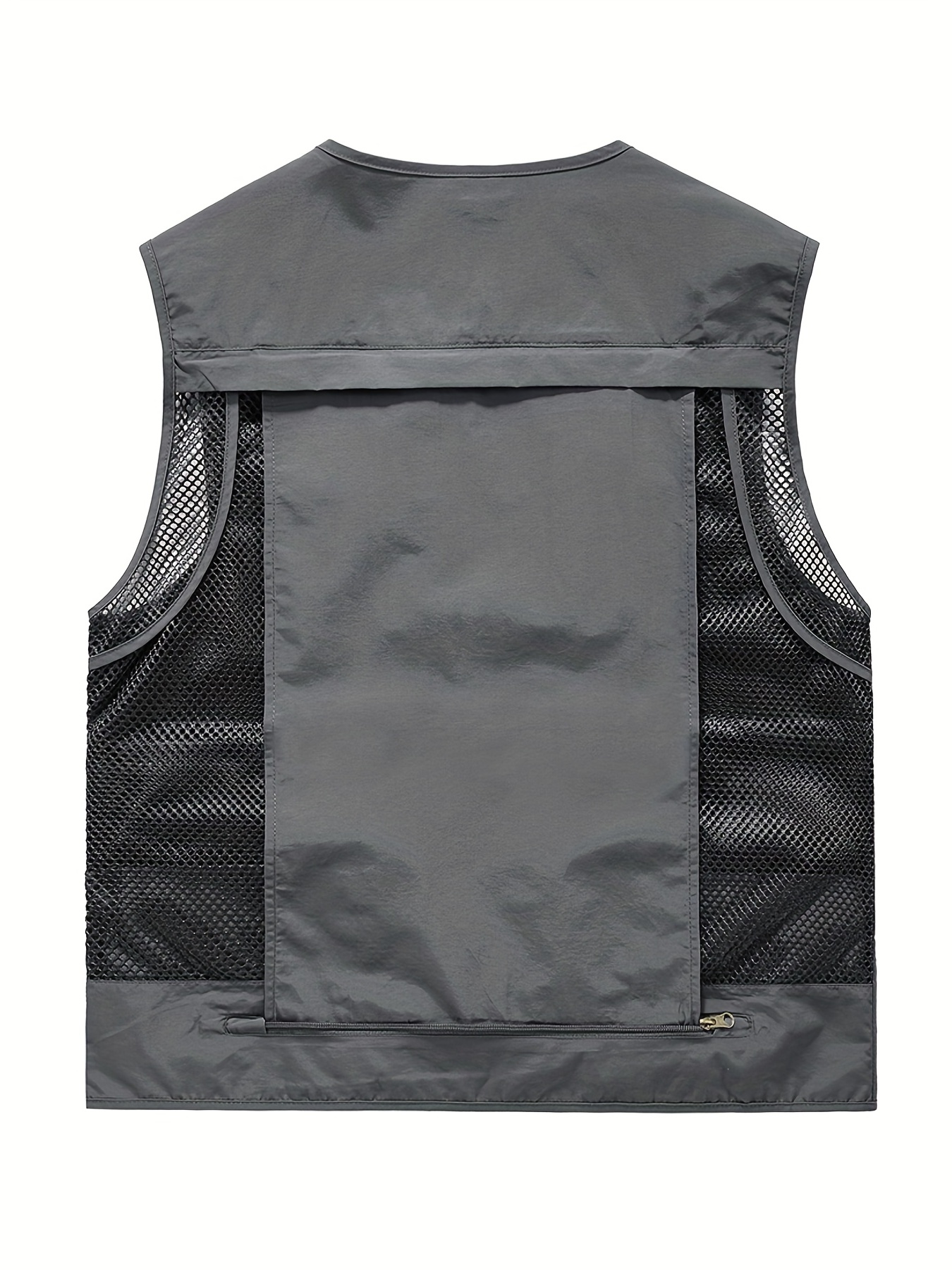 mens summer casual travels vests with multi pockets comfy breathable tops for fishing climbing details 16