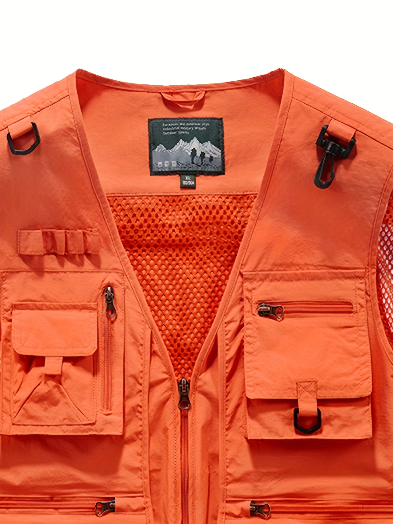 mens summer casual travels vests with multi pockets comfy breathable tops for fishing climbing details 33