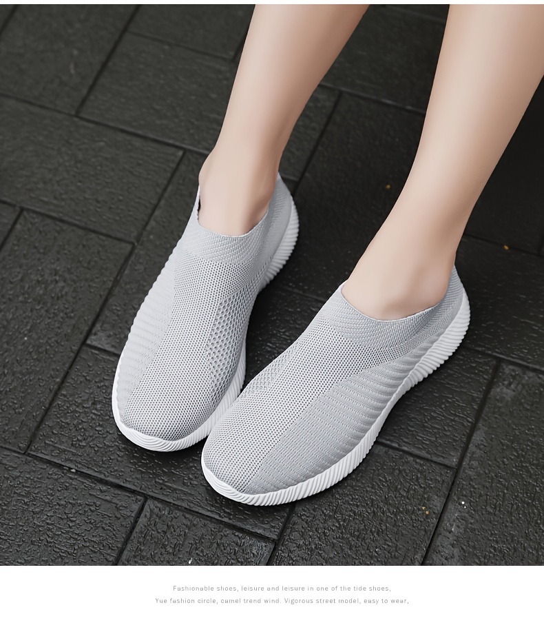 womens casual sneakers lightweight soft bottom running shoes breathable slip on walking shoes details 14