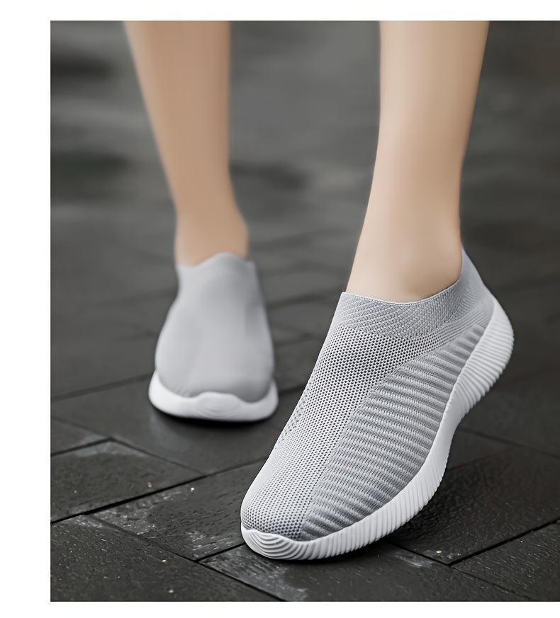 womens casual sneakers lightweight soft bottom running shoes breathable slip on walking shoes details 15