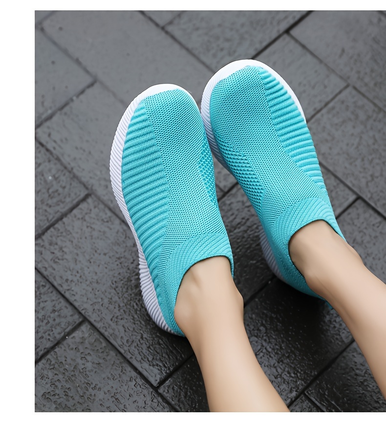 womens casual sneakers lightweight soft bottom running shoes breathable slip on walking shoes details 18