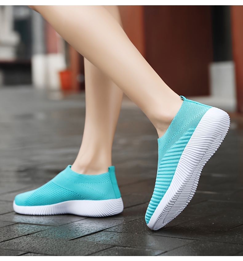 womens casual sneakers lightweight soft bottom running shoes breathable slip on walking shoes details 19