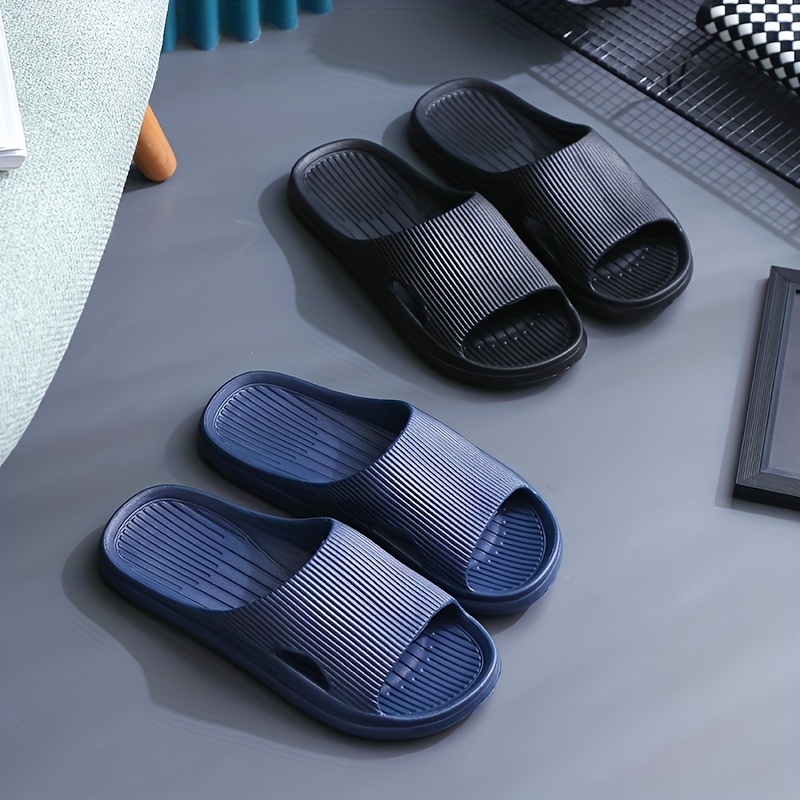 mens thin and light slides with assorted colors for home use lightweight slippers for shower bathroom details 4