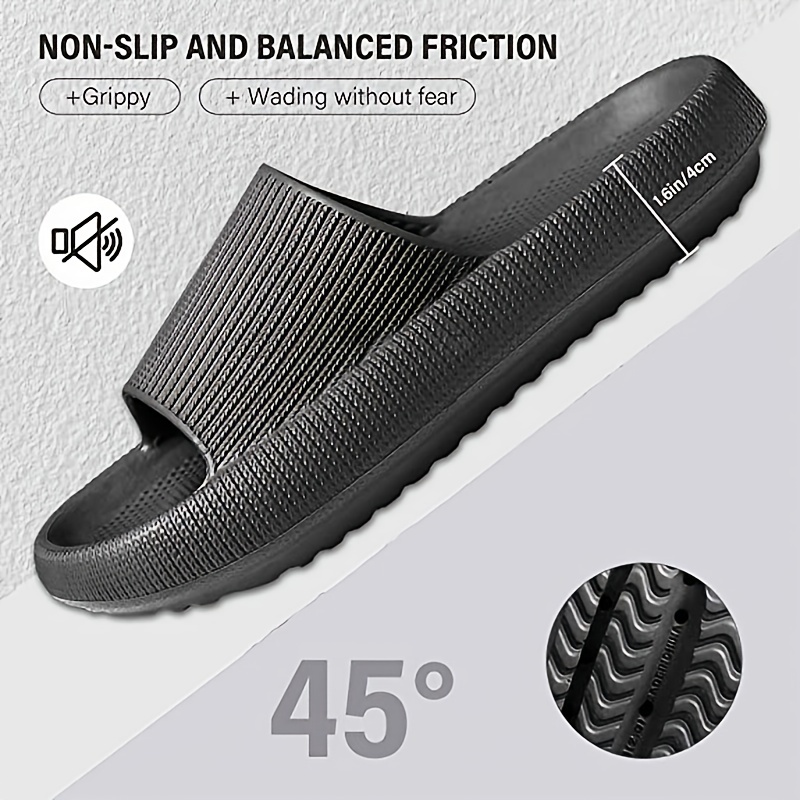 mens eva pillow slides cloud slides casual non slip slippers open toe shoes for indoor outdoor beach shower spring and summer details 2